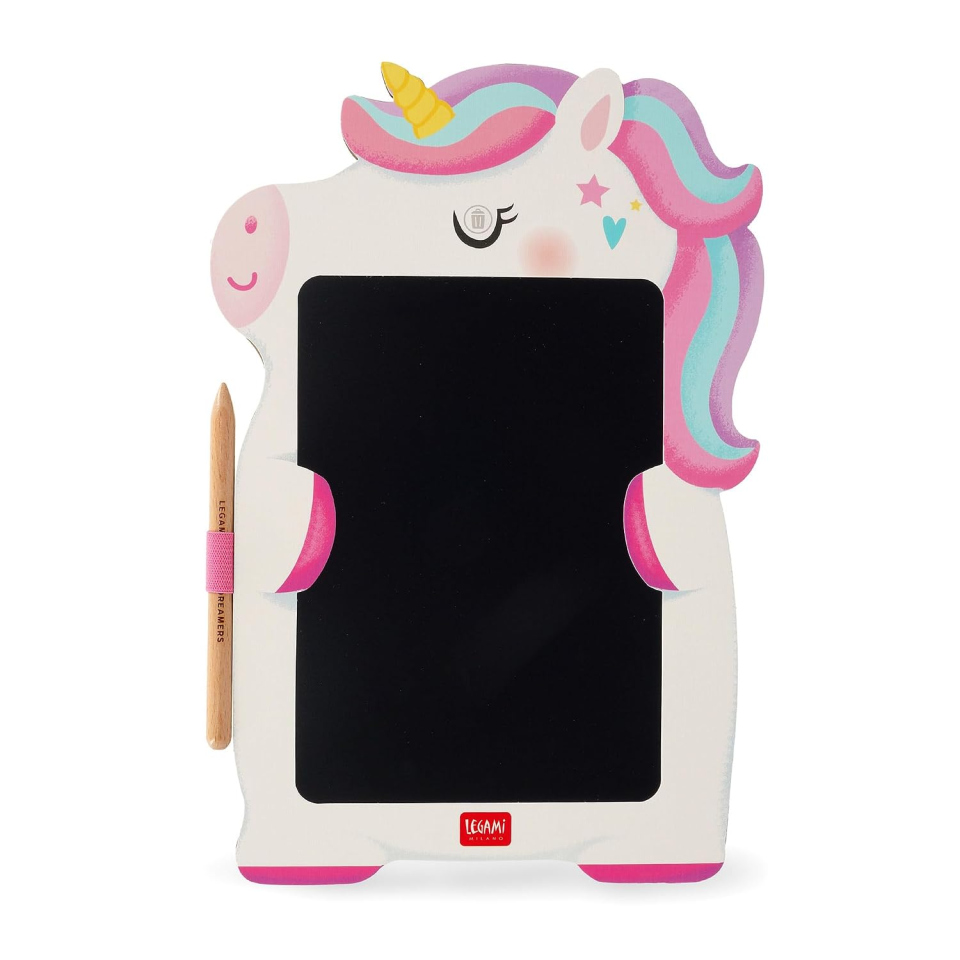 Legami Magic Sketch Unicorno lavagna LCD portatile per bambini