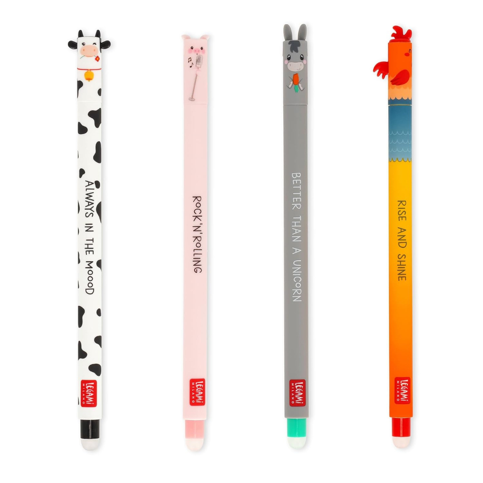 Legami penne cancellabili Farm Sweet Farm, set da 4