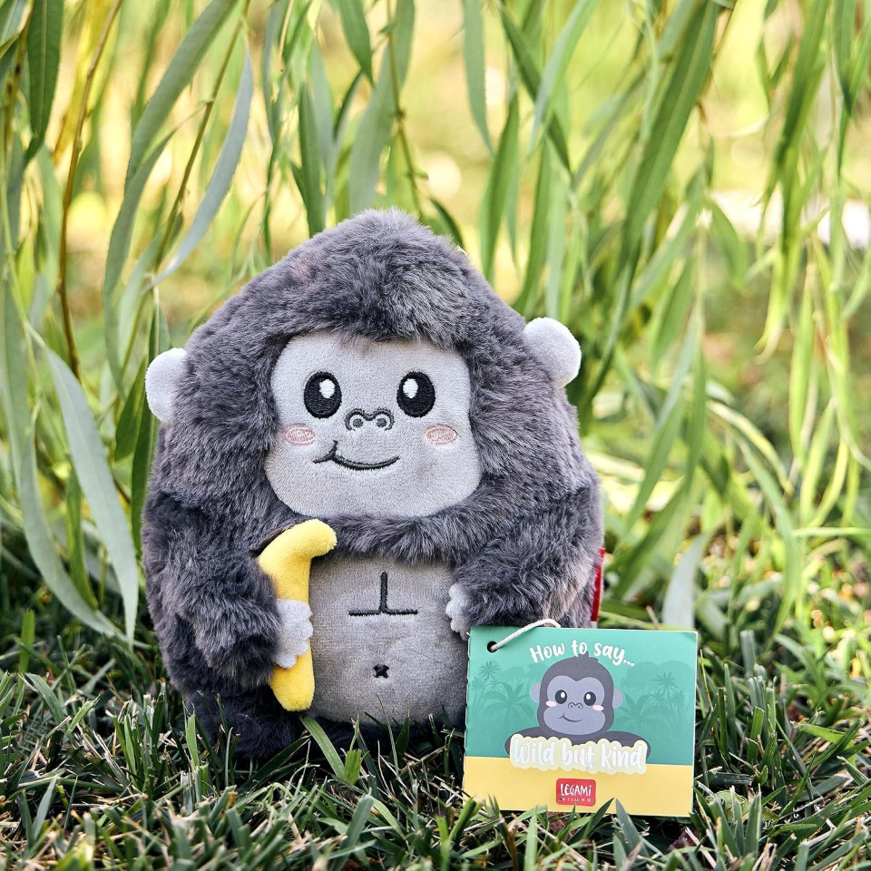 Legami Super Soft peluche gorilla mini autoportante