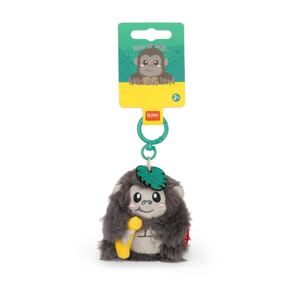 Legami Tiny peluche portachiavi gorilla con moschettone