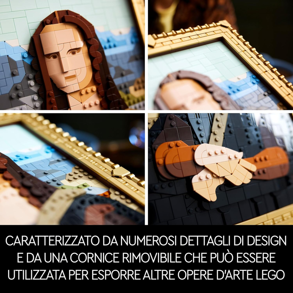 LEGO Art Gioconda 31213 – Monna Lisa in Mattoncini