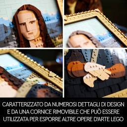 LEGO Art Gioconda 31213 – Monna Lisa in Mattoncini