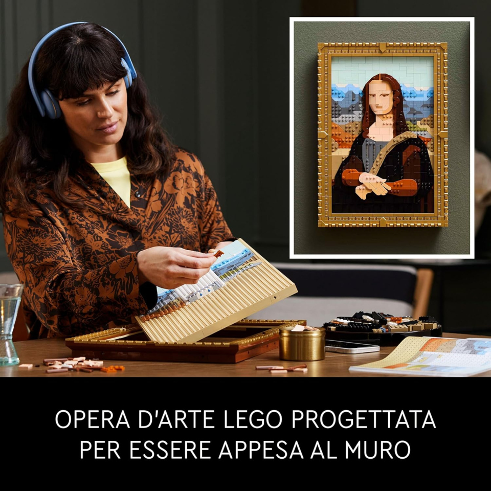 LEGO Art Gioconda 31213 – Monna Lisa in Mattoncini