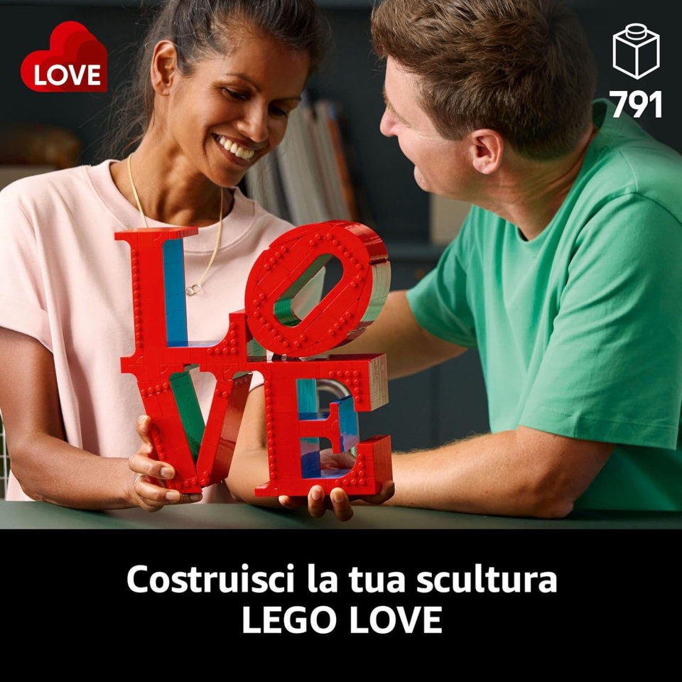 LEGO Art LOVE - Scultura di Robert Indiana in Mattoncini 31214