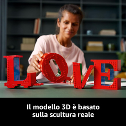 LEGO Art LOVE - Scultura di Robert Indiana in Mattoncini 31214