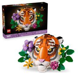 LEGO Art Tigre 31217 – Quadro 3D con Fiori Botanici per Adulti