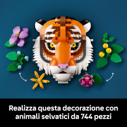 LEGO Art Tigre 31217 – Quadro 3D con Fiori Botanici per Adulti