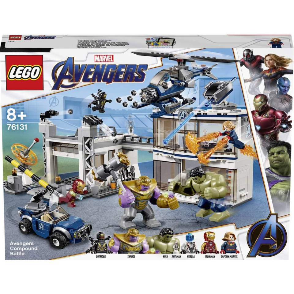 LEGO Marvel Avengers Battaglia al Quartier Generale con Hulk e Thanos 76131