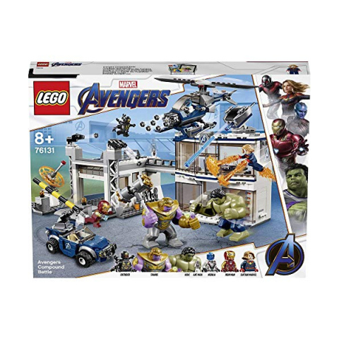 LEGO Marvel Avengers Battaglia al Quartier Generale con Hulk e Thanos 76131