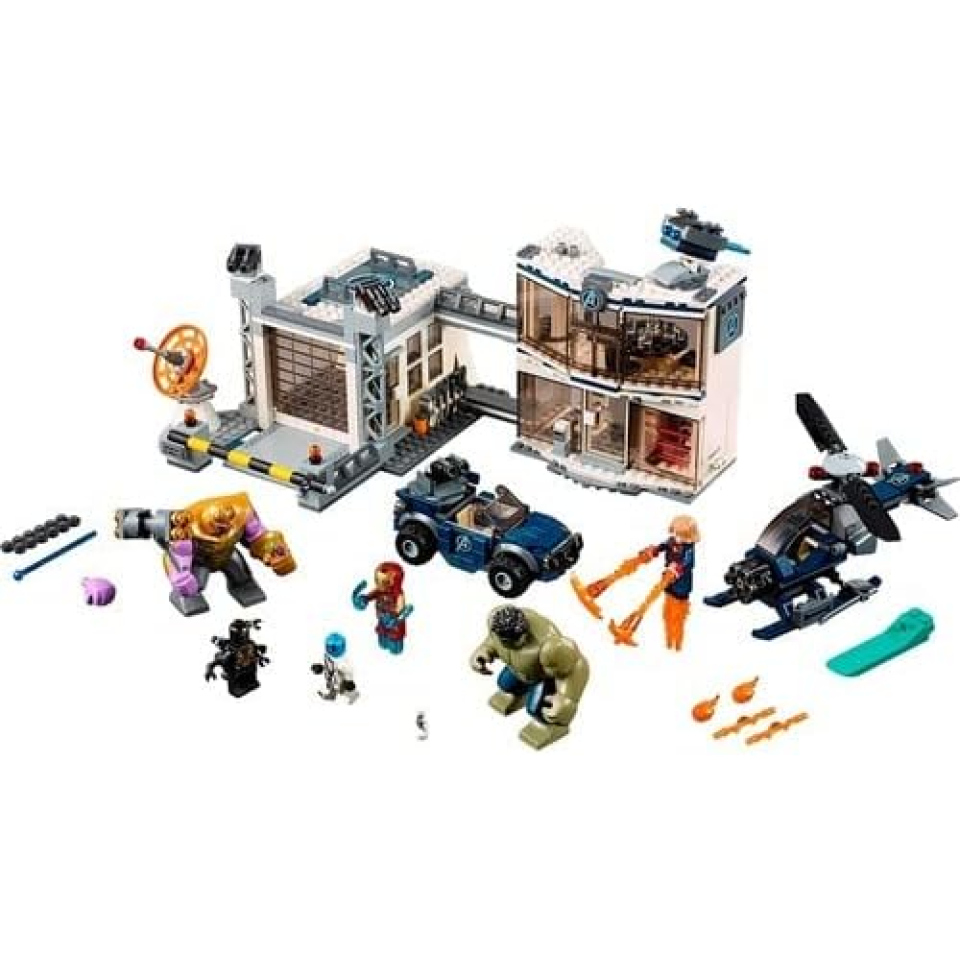 LEGO Marvel Avengers Battaglia al Quartier Generale con Hulk e Thanos 76131