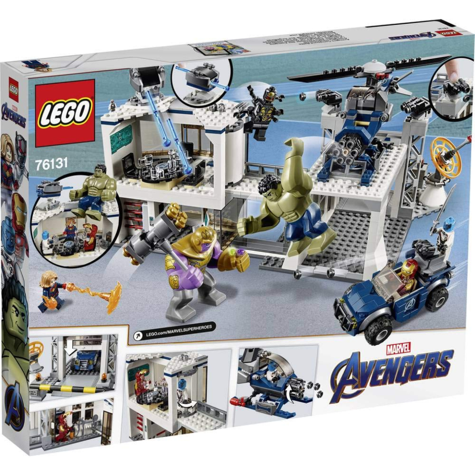 LEGO Marvel Avengers Battaglia al Quartier Generale con Hulk e Thanos 76131