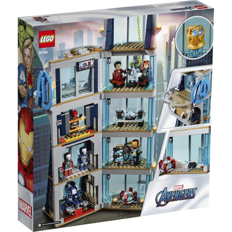 LEGO Marvel Avengers Tower Battle 76166 – Set Costruzioni 685 Pezzi
