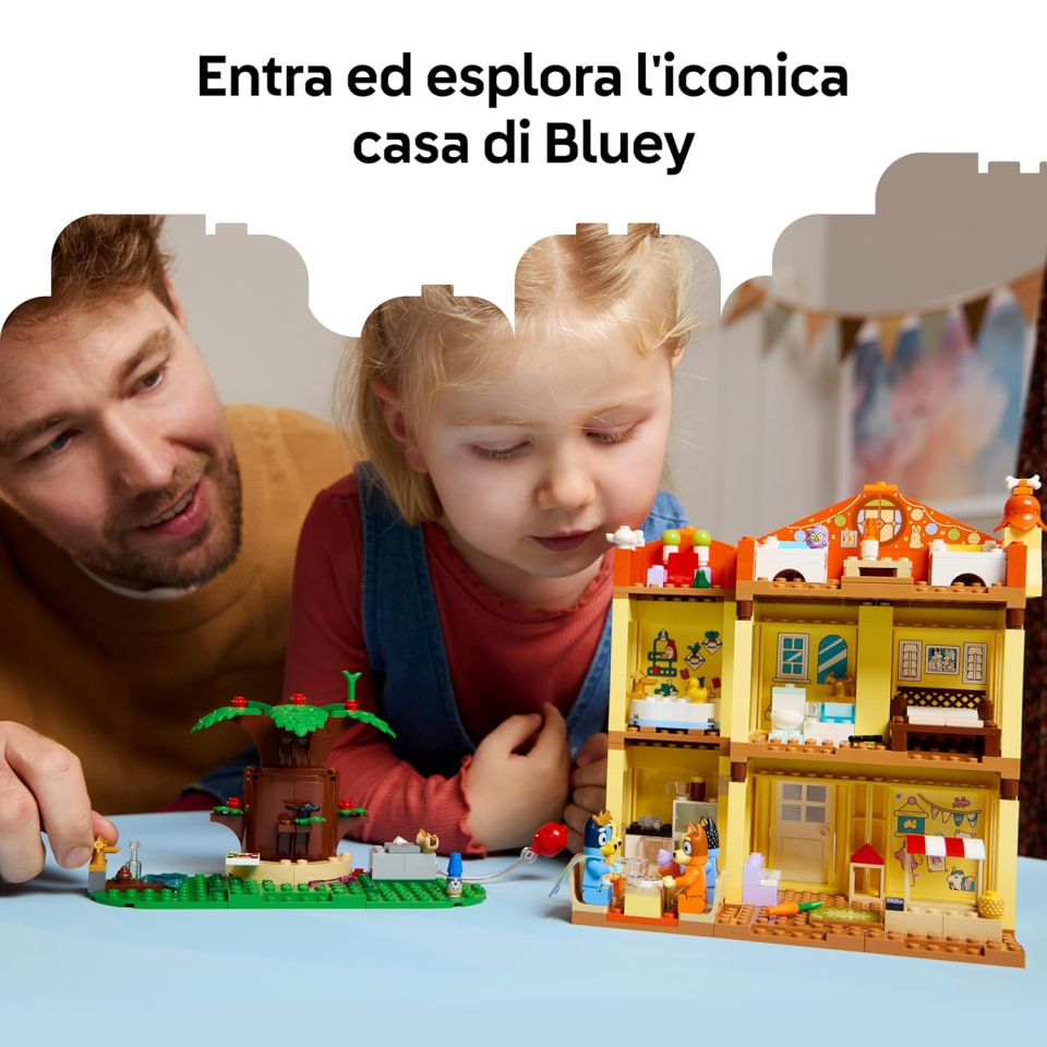 LEGO Bluey Casa della Famiglia – Set Modulare con 4 Minifigure