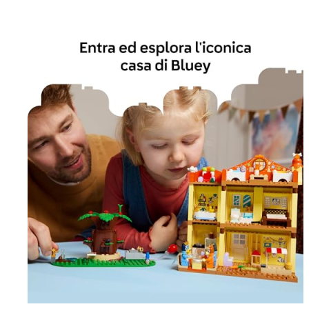 LEGO Bluey Casa della Famiglia – Set Modulare con 4 Minifigure