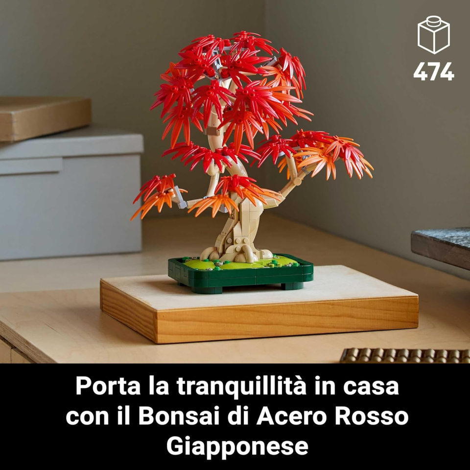 LEGO Botanicals Bonsai Acero Rosso Giapponese 10348