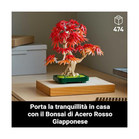 LEGO Botanicals Bonsai Acero Rosso Giapponese 10348