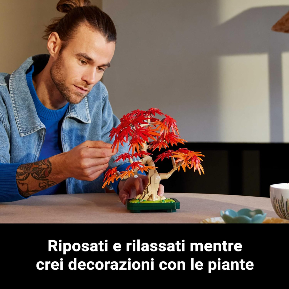 LEGO Botanicals Bonsai Acero Rosso Giapponese 10348
