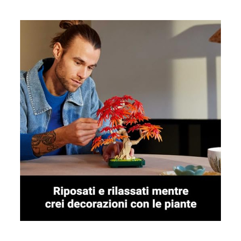 LEGO Botanicals Bonsai Acero Rosso Giapponese 10348