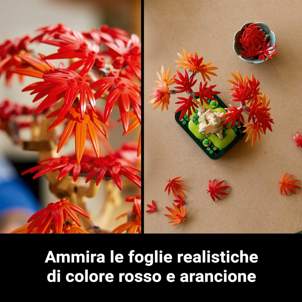 LEGO Botanicals Bonsai Acero Rosso Giapponese 10348