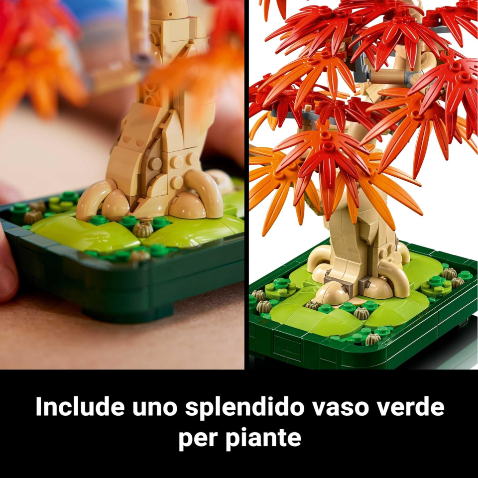 LEGO Botanicals Bonsai Acero Rosso Giapponese 10348