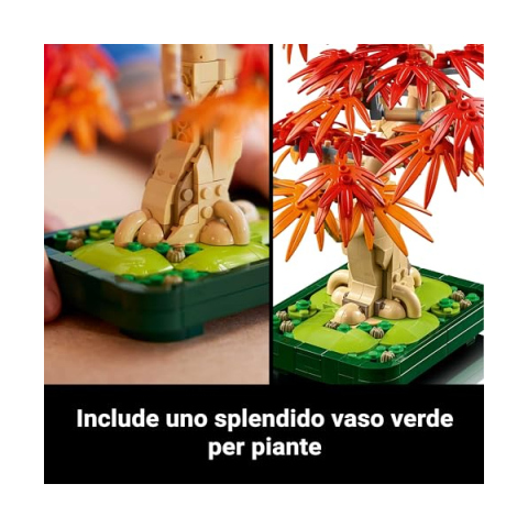 LEGO Botanicals Bonsai Acero Rosso Giapponese 10348