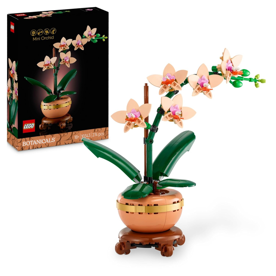 LEGO Botanicals Mini-Orchidea 10343 – Set Costruzioni con Vaso