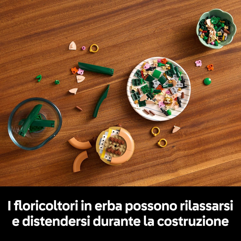 LEGO Botanicals Mini-Orchidea 10343 – Set Costruzioni con Vaso