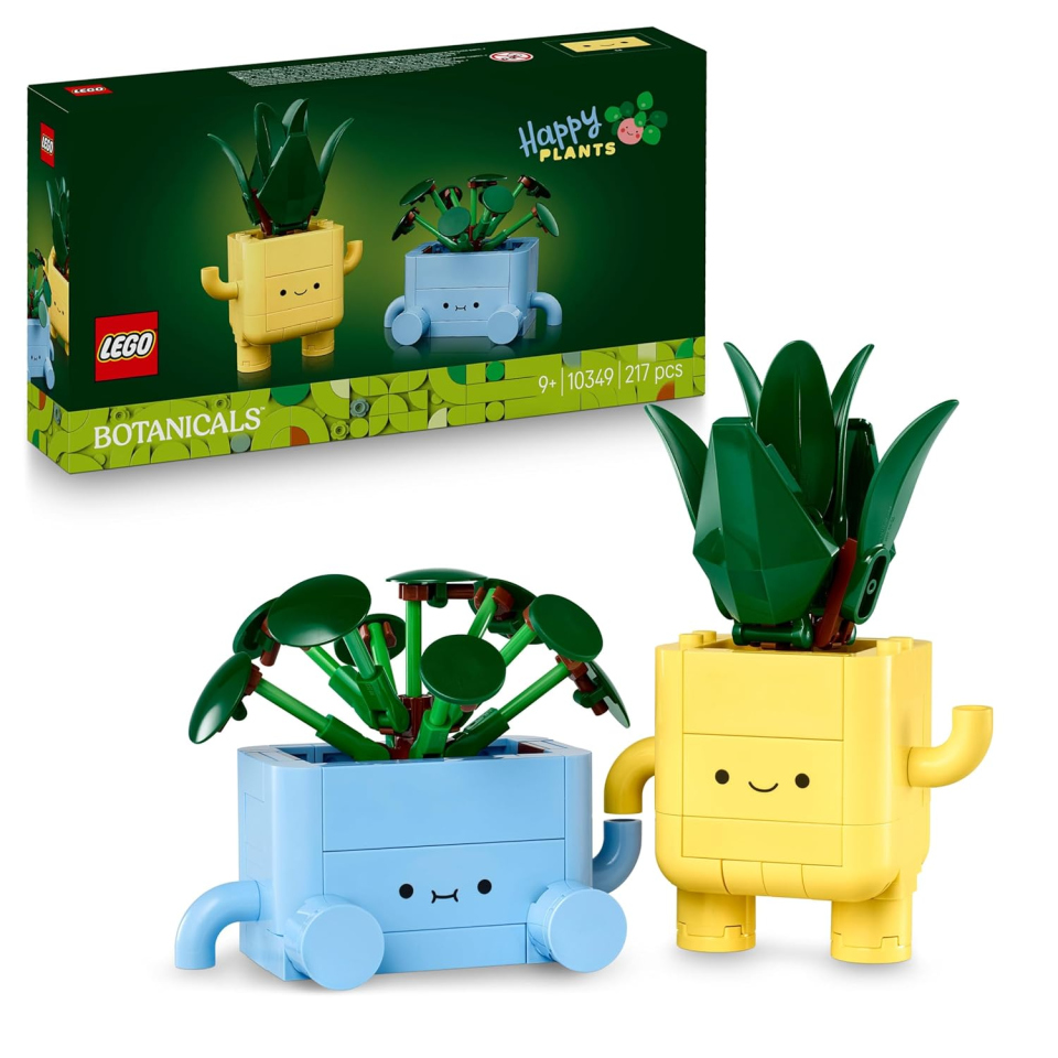 LEGO Botanicals Piantine Felici 10349 – Set Costruzioni con Piante e Vasi