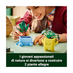 LEGO Botanicals Piantine Felici 10349 – Set Costruzioni con Piante e Vasi