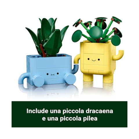 LEGO Botanicals Piantine Felici 10349 – Set Costruzioni con Piante e Vasi