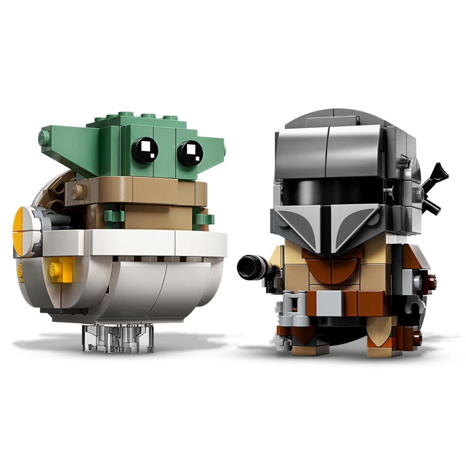 LEGO BrickHeadz Il Mandaloriano e Baby Yoda – Set da Collezione Star Wars