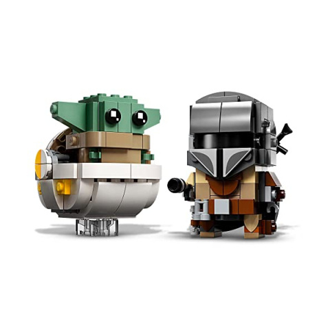 LEGO BrickHeadz Il Mandaloriano e Baby Yoda – Set da Collezione Star Wars