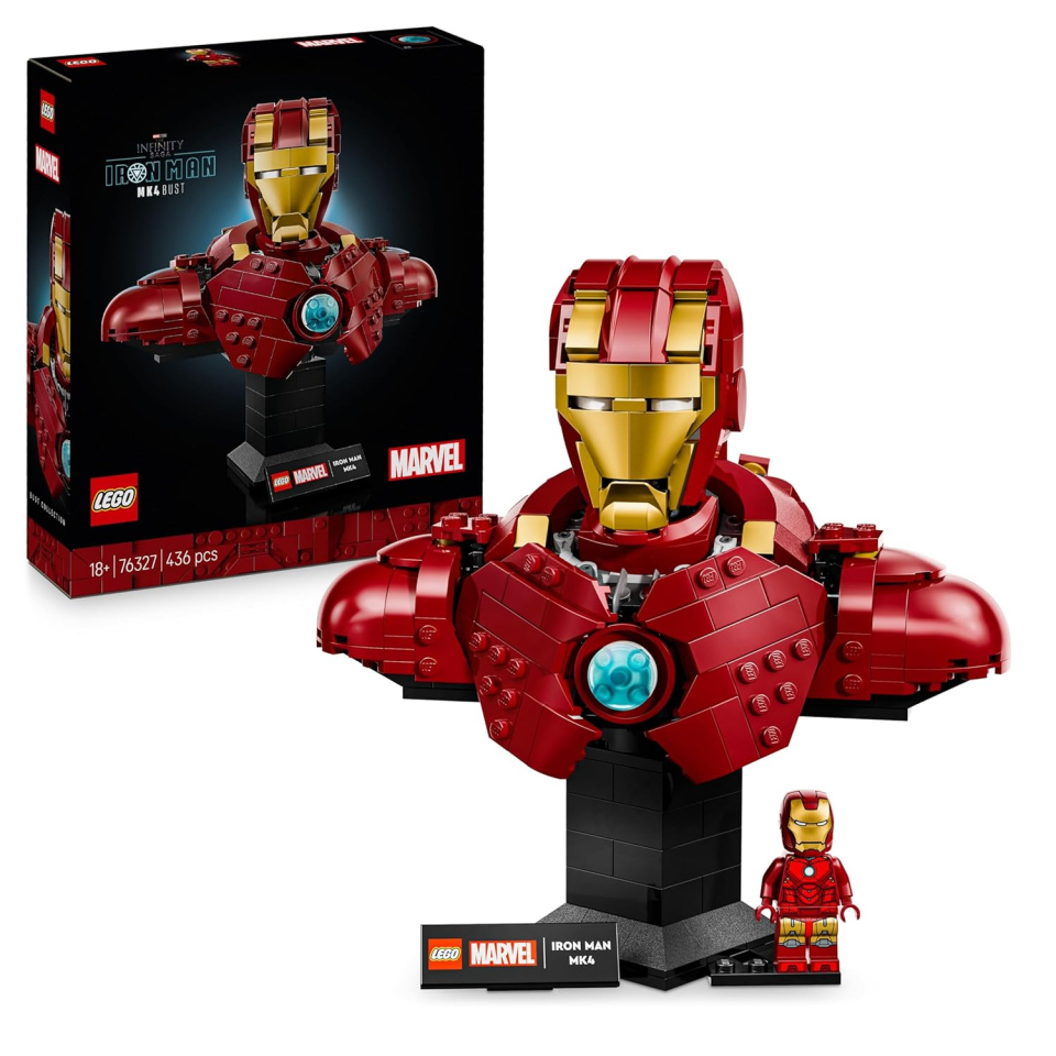 LEGO Marvel Busto Iron Man MK4 76327 - Set Costruzioni Adulti