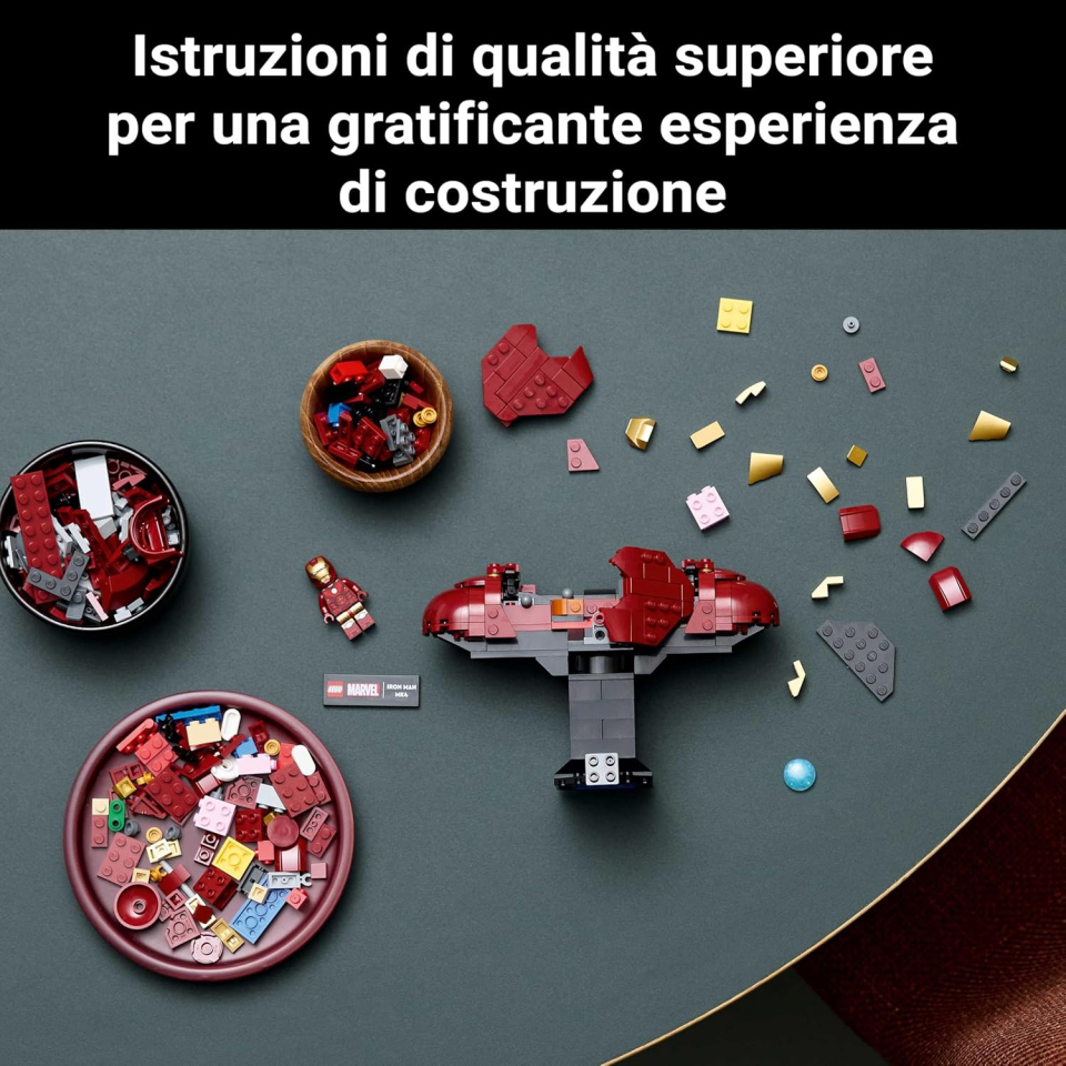 LEGO Marvel Busto Iron Man MK4 76327 - Set Costruzioni Adulti