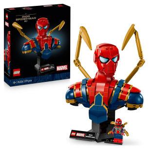 LEGO Marvel Busto Iron Spider-Man 76326 - Set da Collezione per Adulti