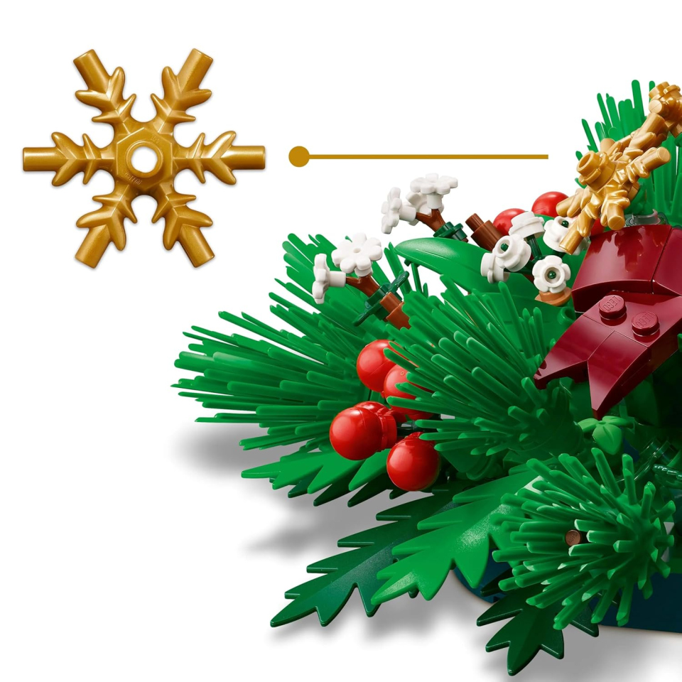 LEGO Botanicals Candela Natalizia Rossa 40743