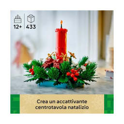 LEGO Botanicals Candela Natalizia Rossa 40743