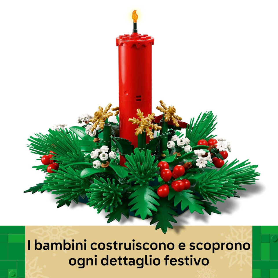 LEGO Botanicals Candela Natalizia Rossa 40743