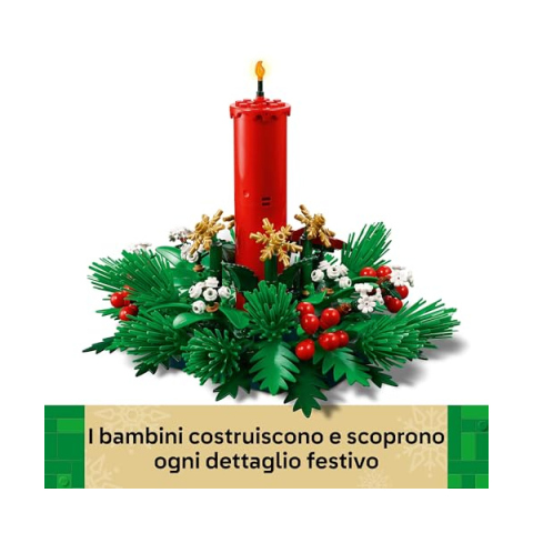 LEGO Botanicals Candela Natalizia Rossa 40743