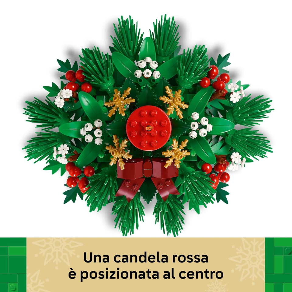 LEGO Botanicals Candela Natalizia Rossa 40743