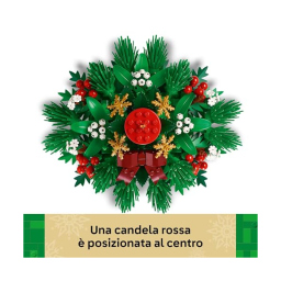 LEGO Botanicals Candela Natalizia Rossa 40743