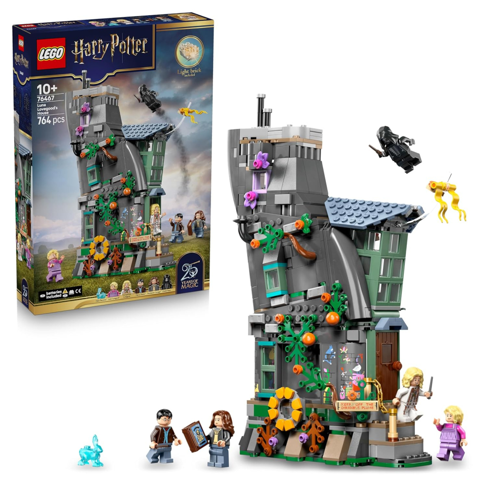 LEGO Harry Potter Casa di Luna Lovegood con Mattoncino Luminoso e 5 Minifigure