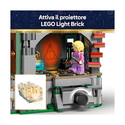 LEGO Harry Potter Casa di Luna Lovegood con Mattoncino Luminoso e 5 Minifigure