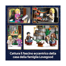 LEGO Harry Potter Casa di Luna Lovegood con Mattoncino Luminoso e 5 Minifigure