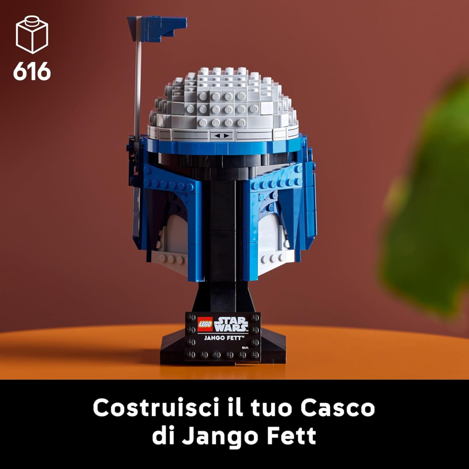 LEGO Star Wars Casco di Jango Fett 75408 – Set da Collezione per Adulti