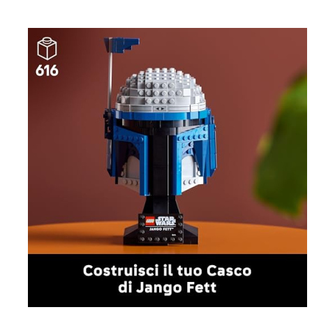 LEGO Star Wars Casco di Jango Fett 75408 – Set da Collezione per Adulti