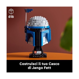 LEGO Star Wars Casco di Jango Fett 75408 – Set da Collezione per Adulti