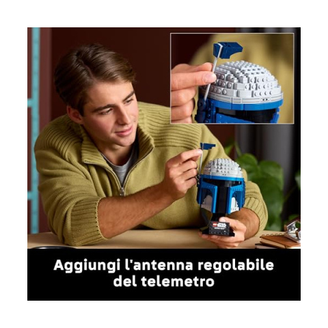 LEGO Star Wars Casco di Jango Fett 75408 – Set da Collezione per Adulti