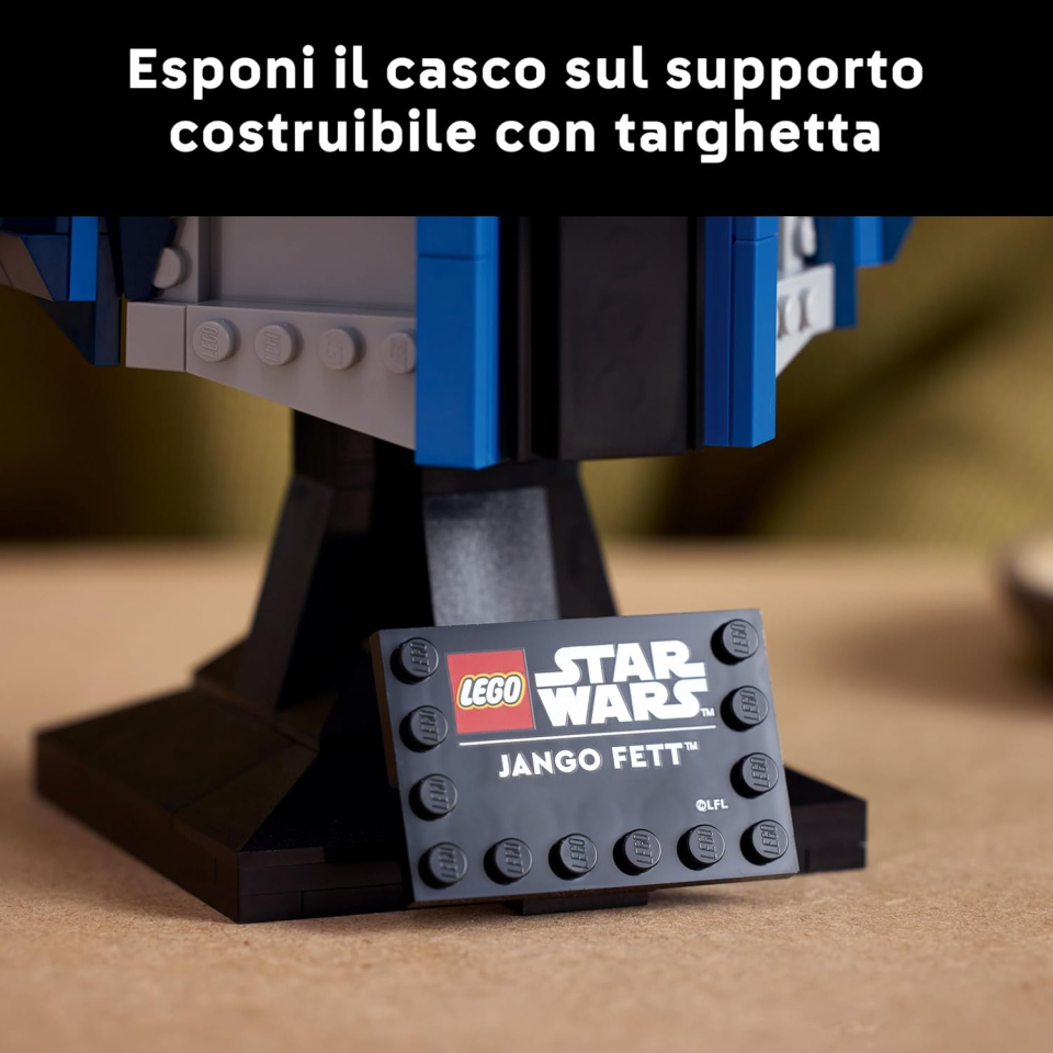 LEGO Star Wars Casco di Jango Fett 75408 – Set da Collezione per Adulti
