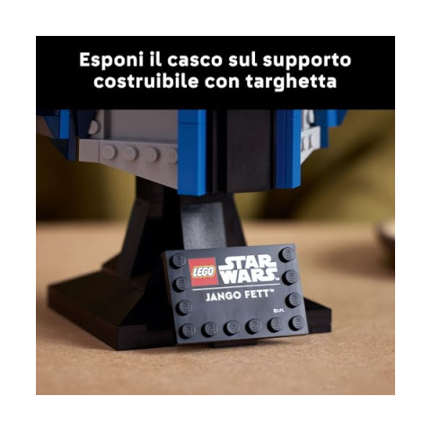 LEGO Star Wars Casco di Jango Fett 75408 – Set da Collezione per Adulti
